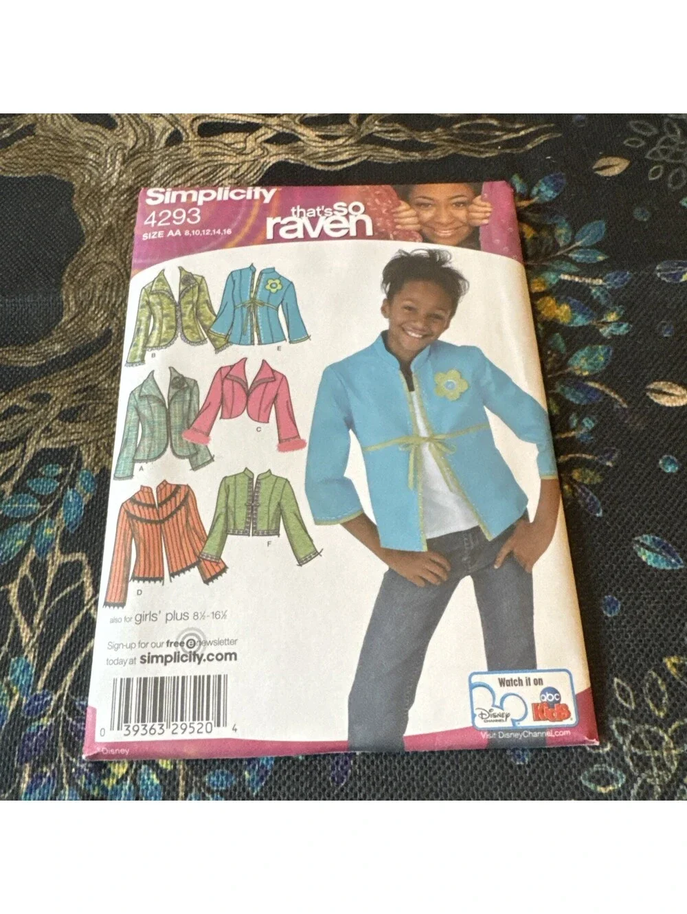 Simplicity 4293 Girls Jacket Bolero That So Raven Pattern 8-16 *Uncut*